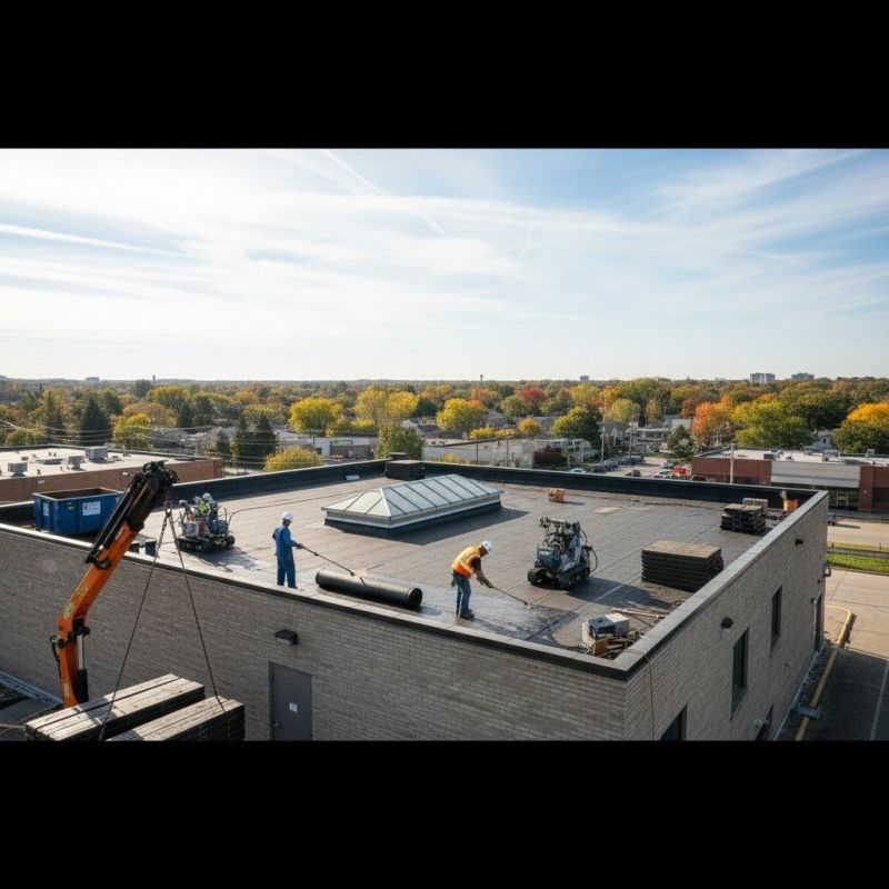 Single Ply Roof Replacement detail